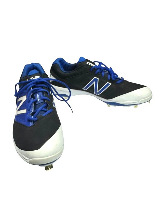 NEW New Balance Baseball Cleats Men\'s L4040BB3 Metal Low Royal Blue/ Blk Size 15 main image 6